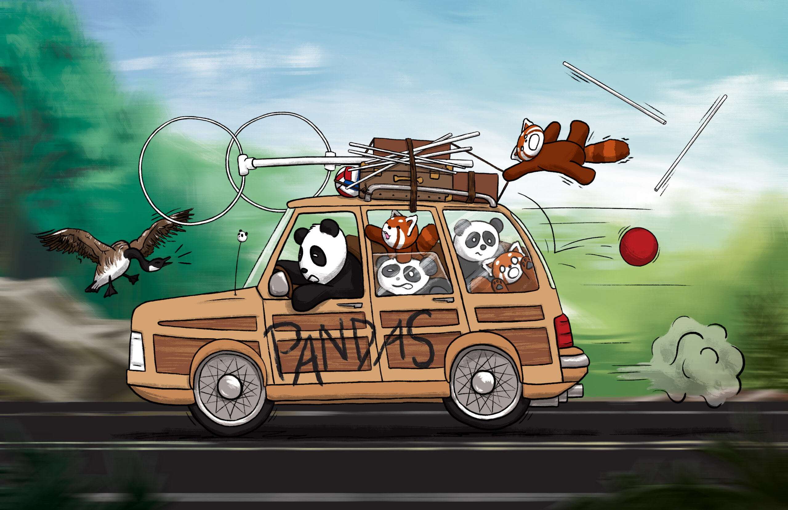 Pandas Drawings